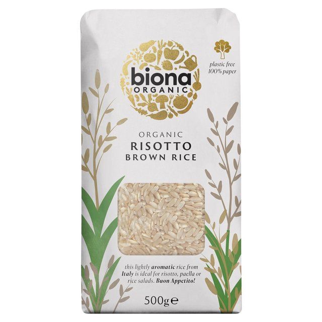 Biona Organic Risotto Rice Wholegrain   500g - McGrocer