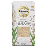 Biona Organic Short Grain Italian Brown Rice   500g - McGrocer