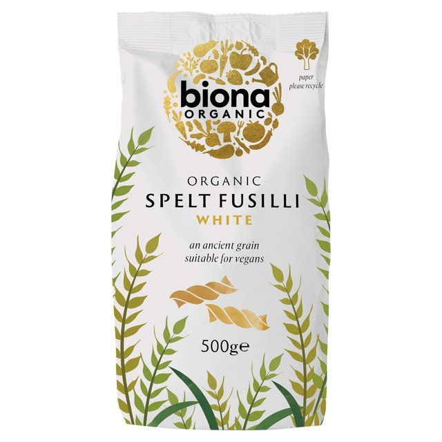 Biona Organic Spelt Fusilli White Pasta   500g - McGrocer