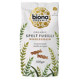 Biona Organic Spelt Wholegrain Fusilli Pasta    500g - McGrocer
