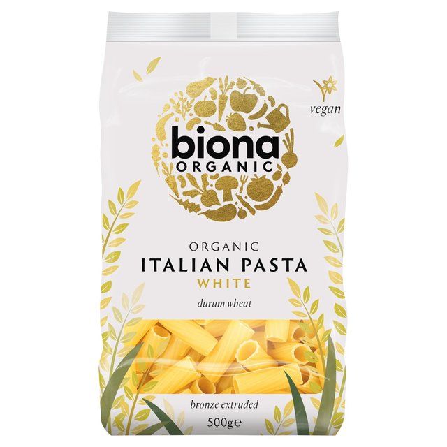 Biona Organic White Rigatoni Pasta   500g - McGrocer