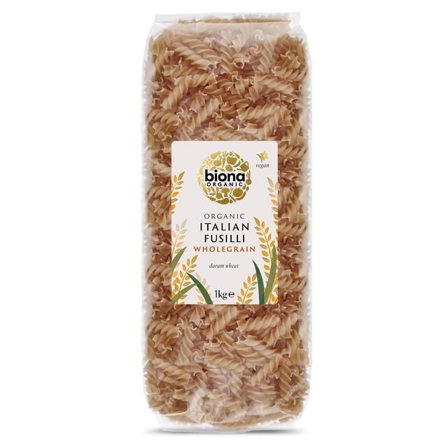 Biona Organic Whole Wheat Fusilli Pasta   1kg - McGrocer