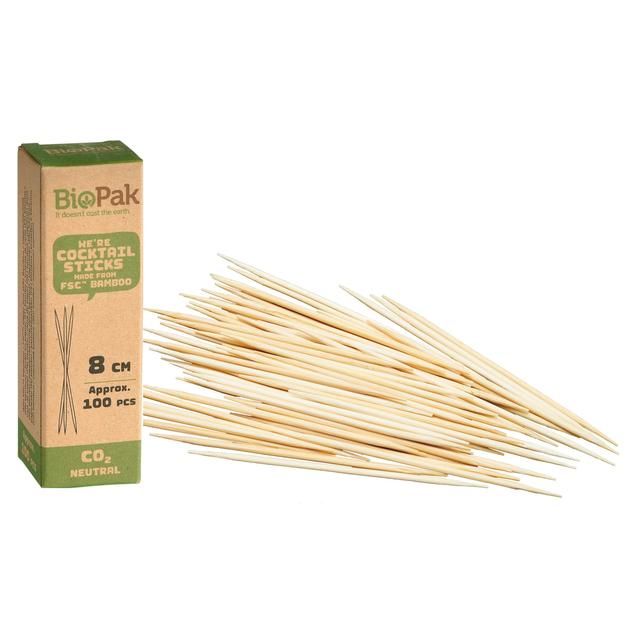 BioPak Cocktail Sticks   100 per pack - McGrocer