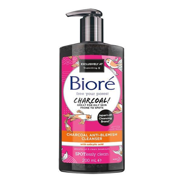 Biore Charcoal Anti-Blemish Cleanser 200ml - McGrocer