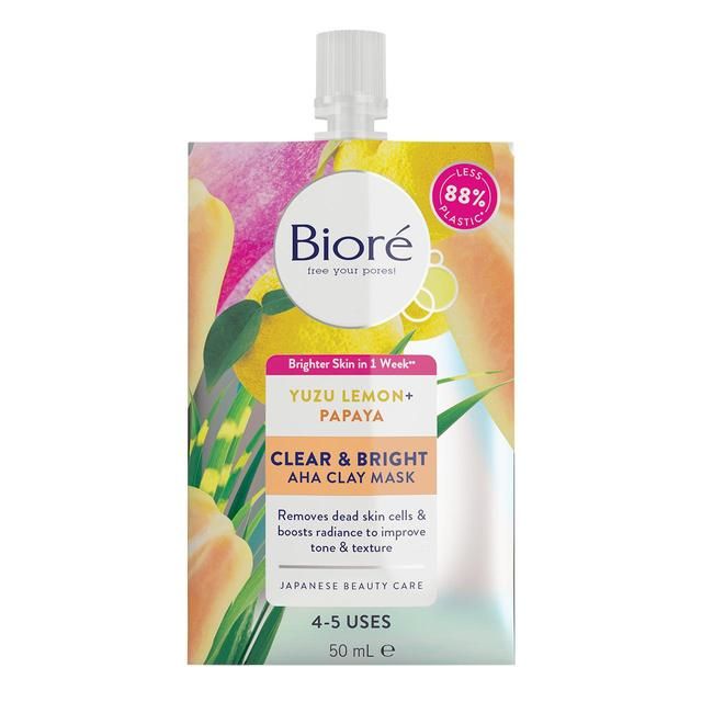 Biore Clear & Bright AHA Brightening Clay Mask   100ml - McGrocer