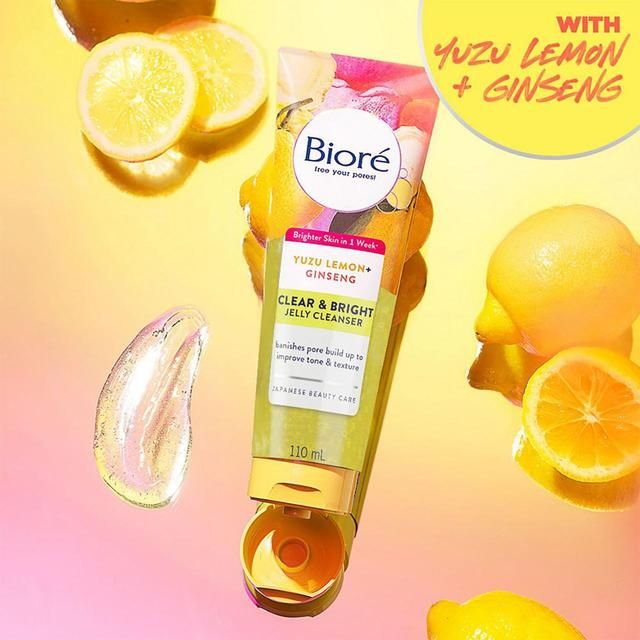 Biore Clear & Bright Brightening Jelly Cleanser   110ml - McGrocer