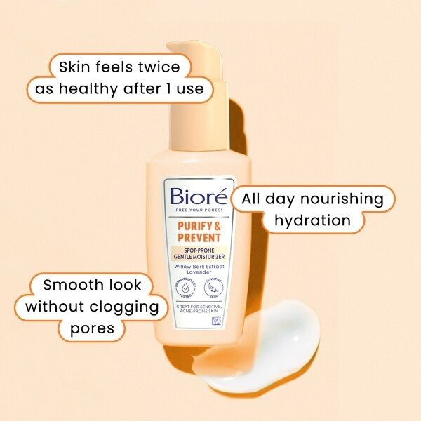 Biore Purify & Prevent Gentle Moisturiser 100 Ml - McGrocer