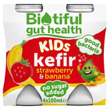 Biotiful Gut Health Strawberry & Banana Kids Kefir   4 x 100ml - McGrocer