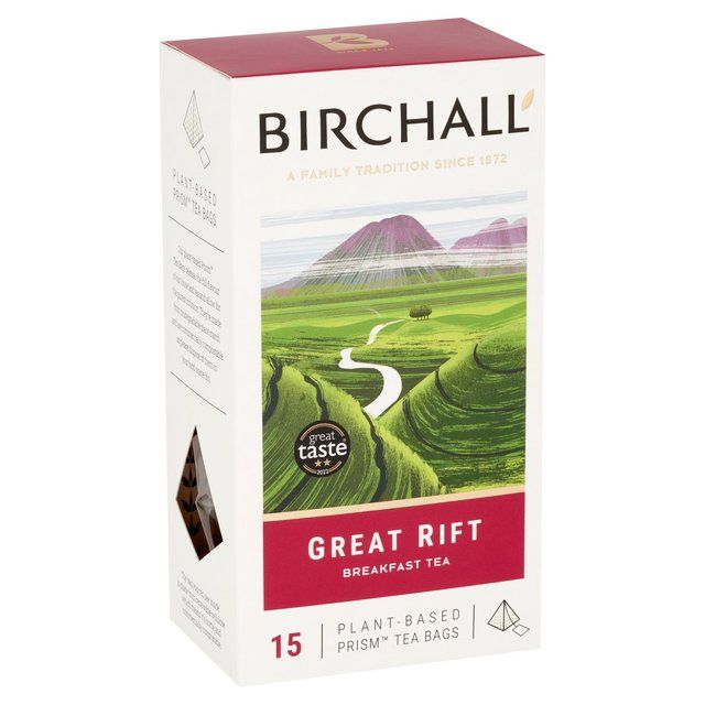 Birchall Great Rift Breakfast Blend - 15 Prism Tea Bags   15 per pack - McGrocer