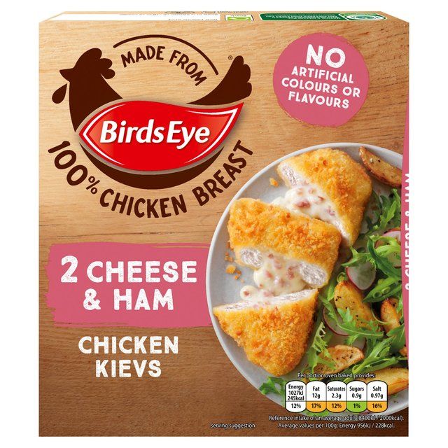 Birds Eye 2 Cheese & Ham Chicken Kievs    204g - McGrocer