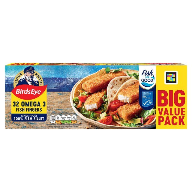 Birds Eye 30 MSC Breaded Omega 3 Fish Fingers   840g - McGrocer
