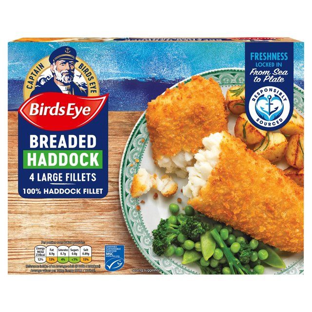 Birds Eye 4 MSC Breaded Haddock Fish Fillets   440g - McGrocer