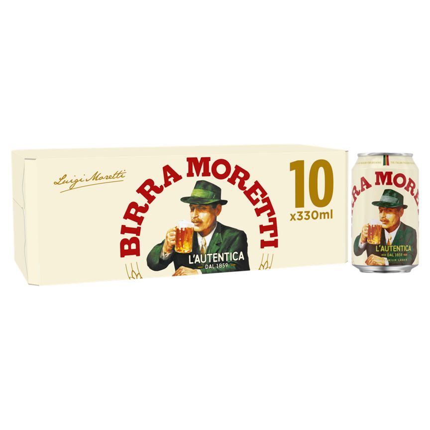 Birra Moretti Premium Lager Beer Cans - McGrocer