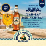 Birra Moretti Sale Di Mare Unfiltered Lager Beer Bottle 4x330ml   4 x 330ml - McGrocer