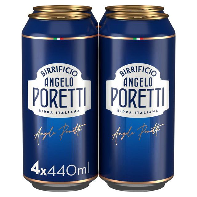 Birrificio Angelo Poretti Premium Italian Lager Beer Cans   4 x 440ml - McGrocer