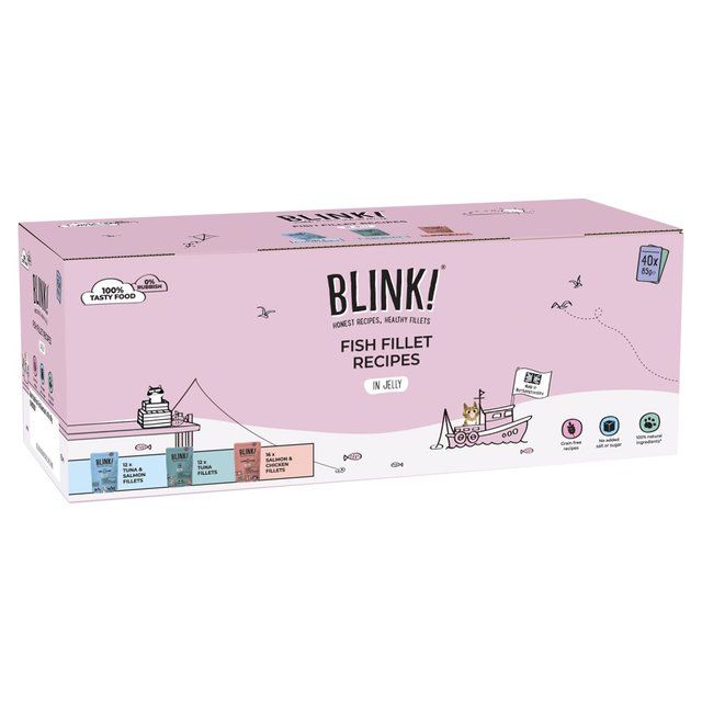 Blink! Blink Fish Fillet Selection in Jelly Multipack   40 x 85g - McGrocer