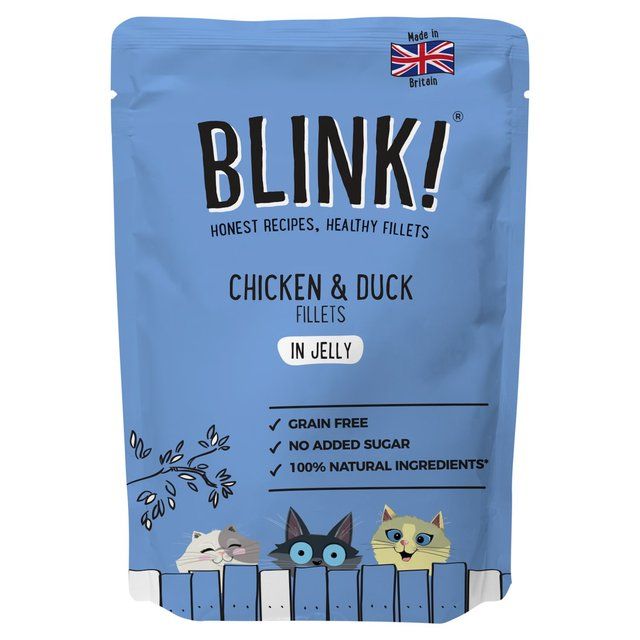 Blink Chicken & Duck Fillets Wet Cat Food Pouch   85g - McGrocer