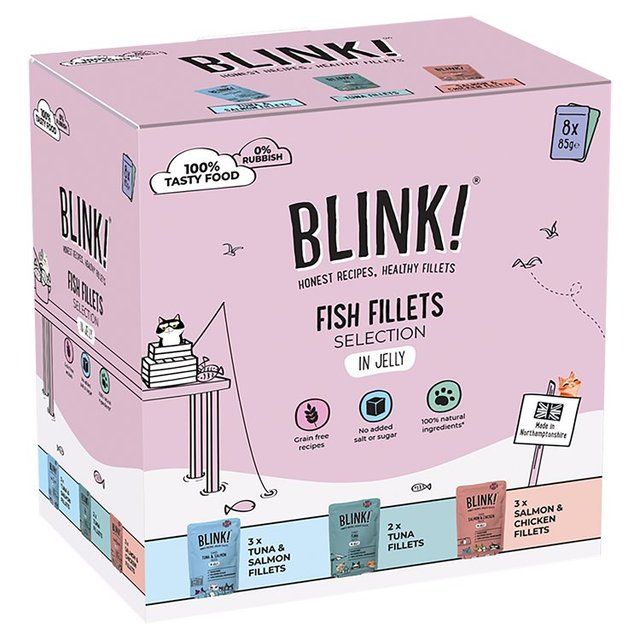 Blink Fish Selection Multipack Wet Cat Food   8 x 85g - McGrocer