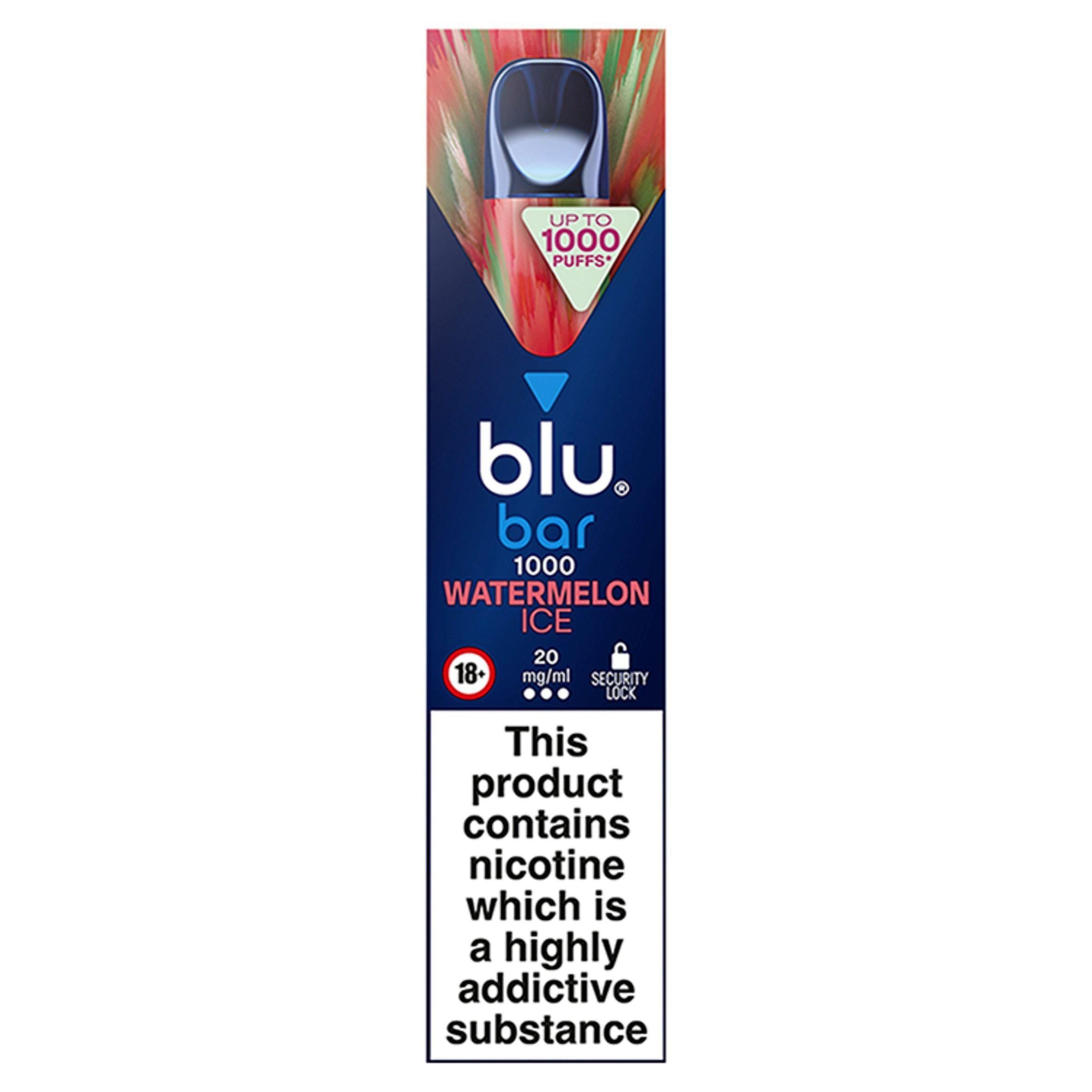blu bar 1000 Watermelon Ice 20mg/ml - McGrocer