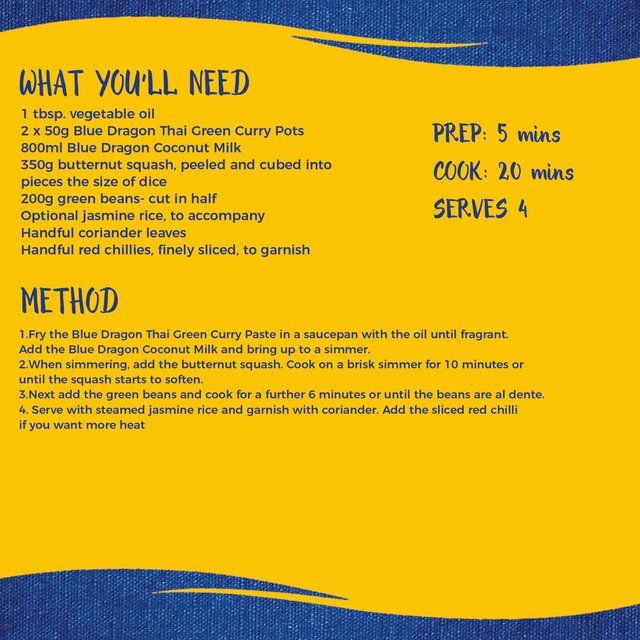 Blue Dragon Thai Green Curry Paste Pot   50g - McGrocer