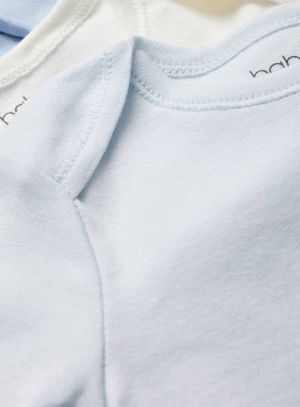 Blue Long Sleeve Bodysuit 5 Pack Up to 1 mth - McGrocer