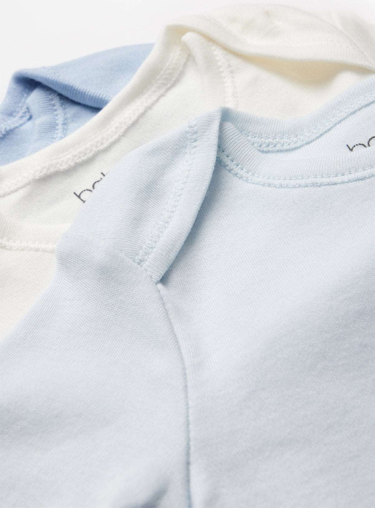 Blue Long Sleeve Bodysuit 7 Pack 3-6 months - McGrocer