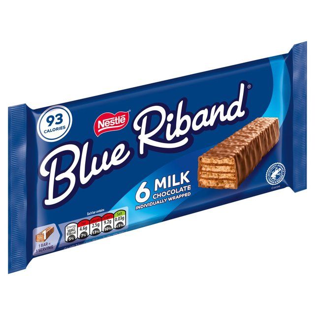 Blue Riband Milk Chocolate Biscuit Bars Multipack   6 x 18g - McGrocer