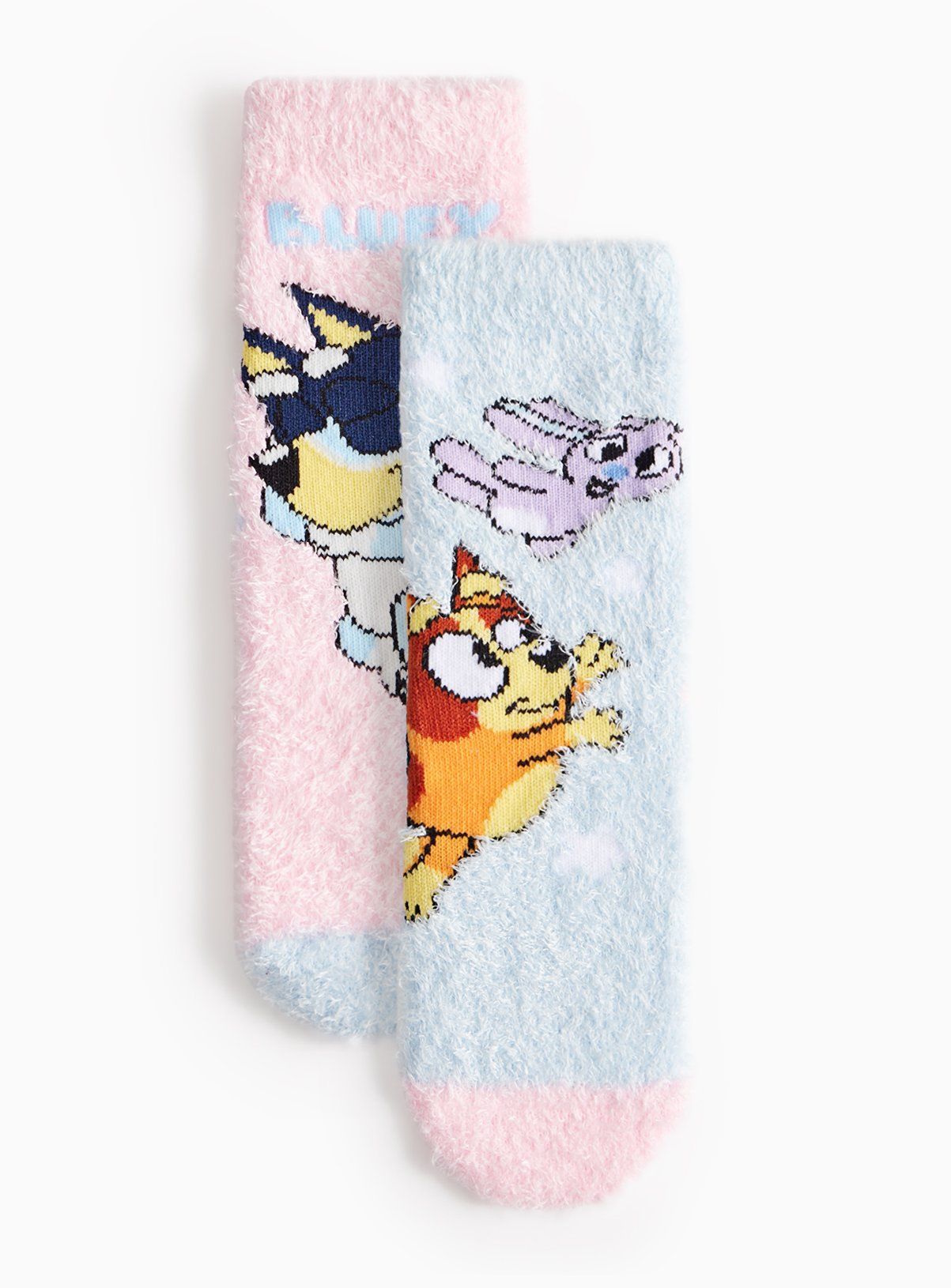 Bluey Character Illustration Cosy Socks 2 Pack 3-5.5 - McGrocer