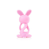 Bobbie Bunny Baby Teether Toy Rose Pink - McGrocer
