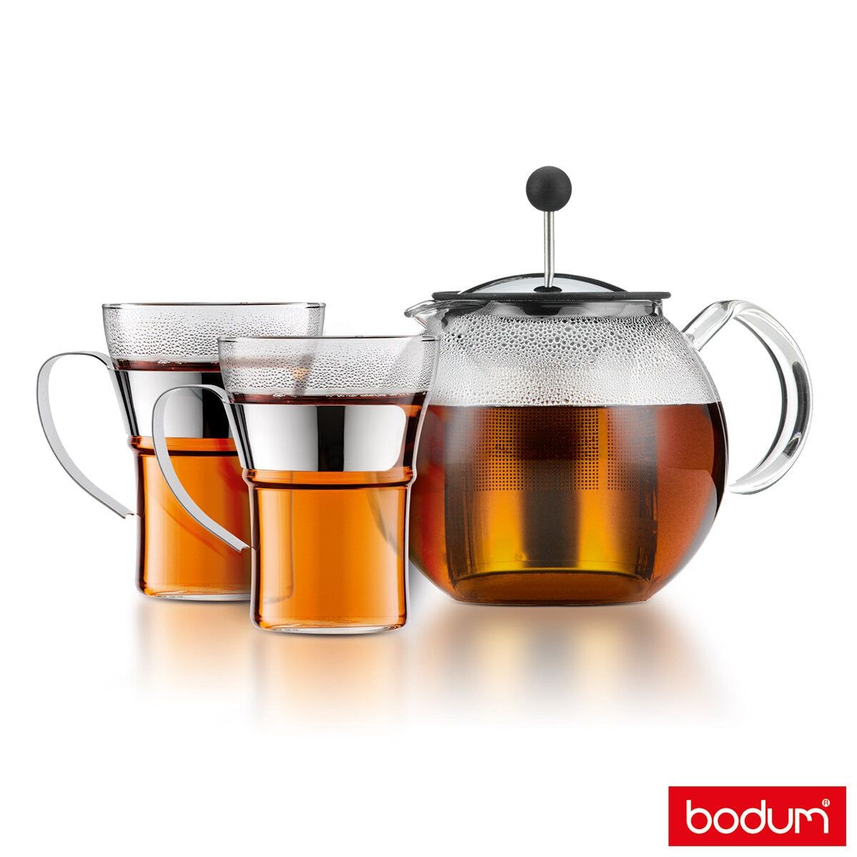 Bodum Assam Tea Press with 2 Tea Glasses - McGrocer