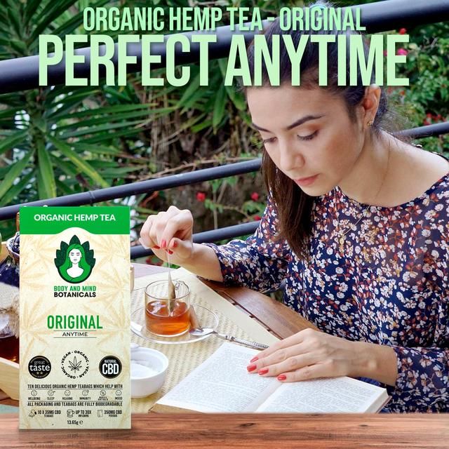 Body & Mind Botanicals Organic Hemp Tea - Original   10 per pack - McGrocer