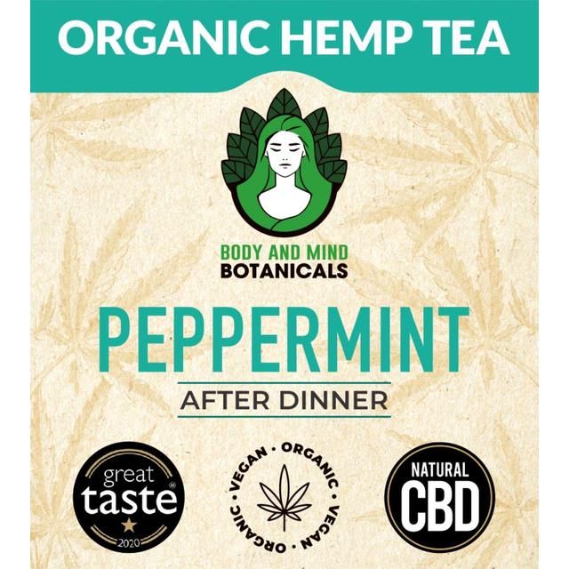 Body & Mind Botanicals Organic Hemp Tea - Peppermint   10 per pack - McGrocer