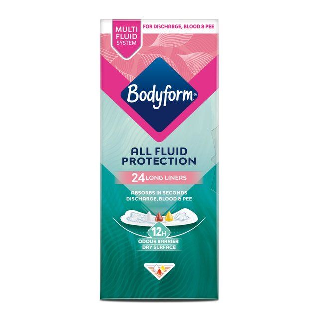 Bodyform Dailies Extra Protection Long Panty Liners   24 per pack - McGrocer