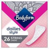 Bodyform Dailies String Panty Liners   26 per pack - McGrocer