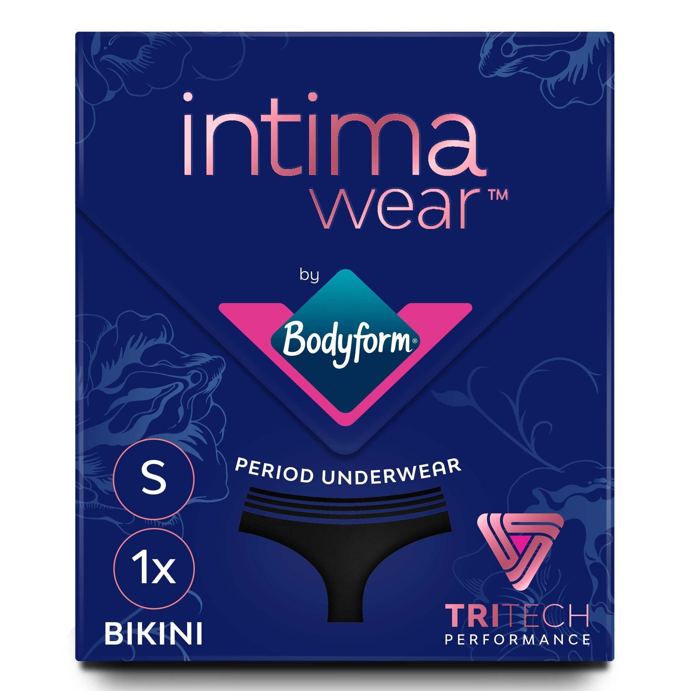 Bodyform Intimawear Period Underwear Bikini Black S - McGrocer