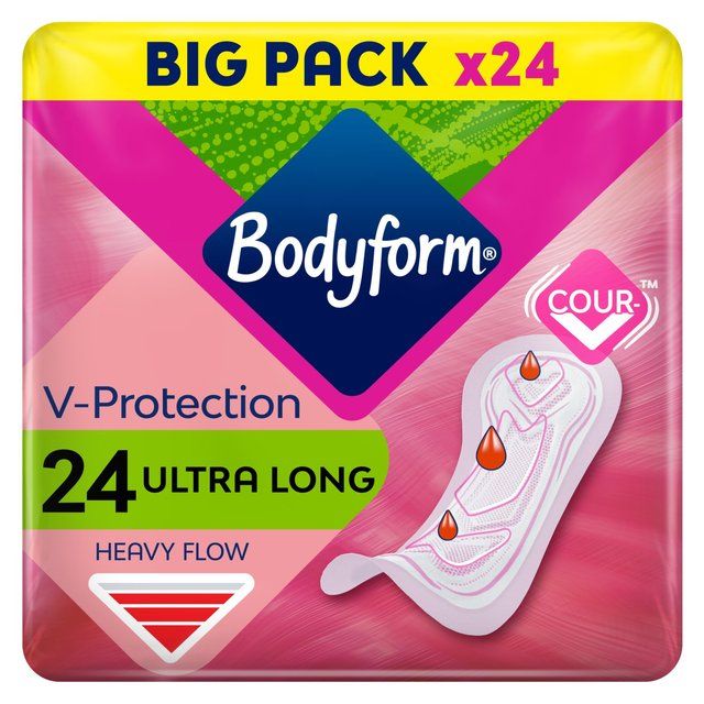 Bodyform Ultra Long Sanitary Towels   24 per pack - McGrocer