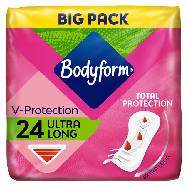 Bodyform Ultra Long Sanitary Towels   24 per pack - McGrocer