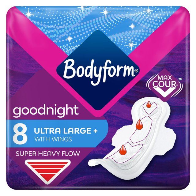 Bodyform Ultra Night Sanitary Towels Wings   8 per pack - McGrocer