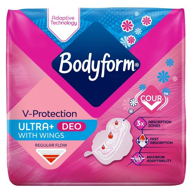 Bodyform Ultra Normal Scented Sanitary Towels Wings   10 per pack - McGrocer