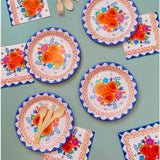 Boho Floral Paper Party Napkins   20 per pack - McGrocer