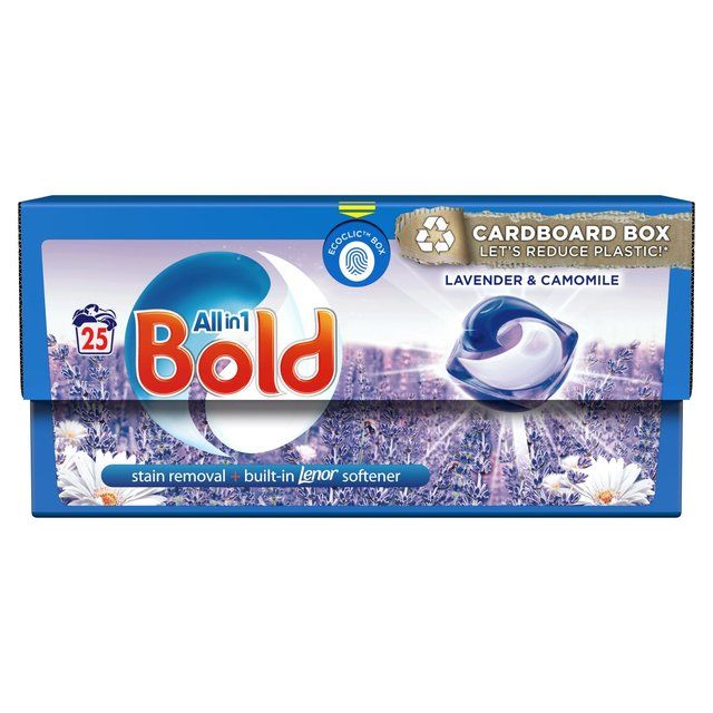 Bold 3in1 Pods Washing Capsules Lavender & Camomile 25 Washes   25 per pack - McGrocer