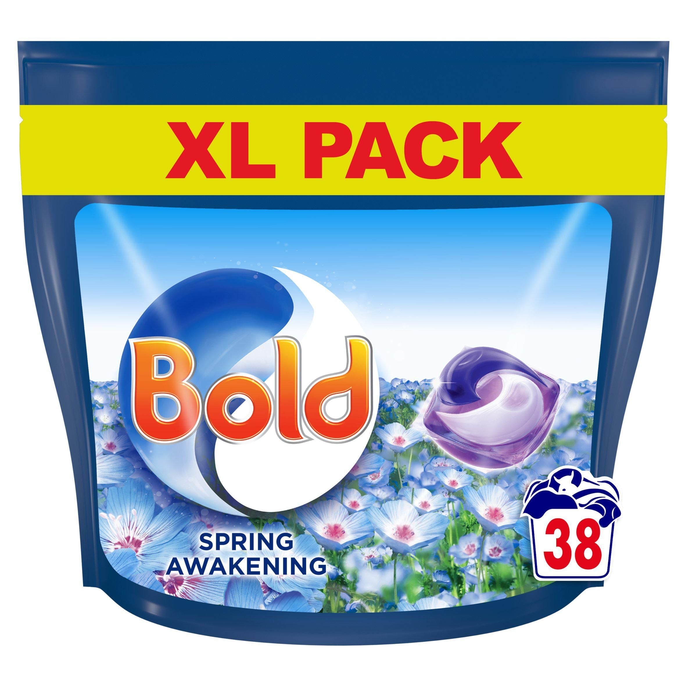 Bold All In 1 Pods Spring Awakening Washing Liquid Capsules 38 Washes - McGrocer