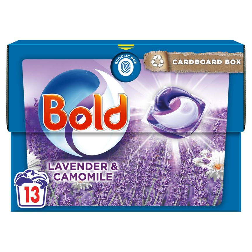 Bold All-in-1 PODS® Washing Liquid Capsules 13 Washes, Lavender & Camomile - McGrocer
