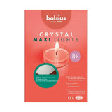 Bolsius Crystal Tealights 8hr   12 per pack - McGrocer