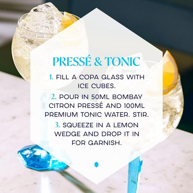 Bombay Citron Presse Mediterranean Lemon Distilled Gin   70cl - McGrocer