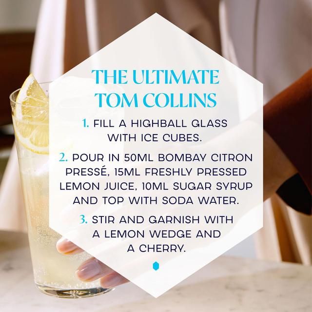 Bombay Citron Presse Mediterranean Lemon Distilled Gin   70cl - McGrocer