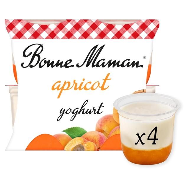 Bonne Maman Apricot Yoghurt   4 x 125g - McGrocer