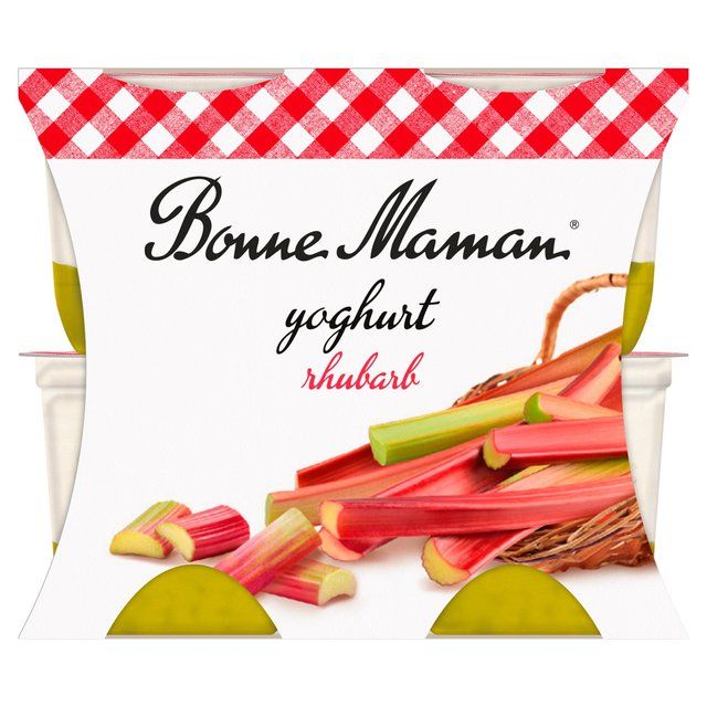 Bonne Maman Rhubarb Yoghurt   4 x 115g - McGrocer