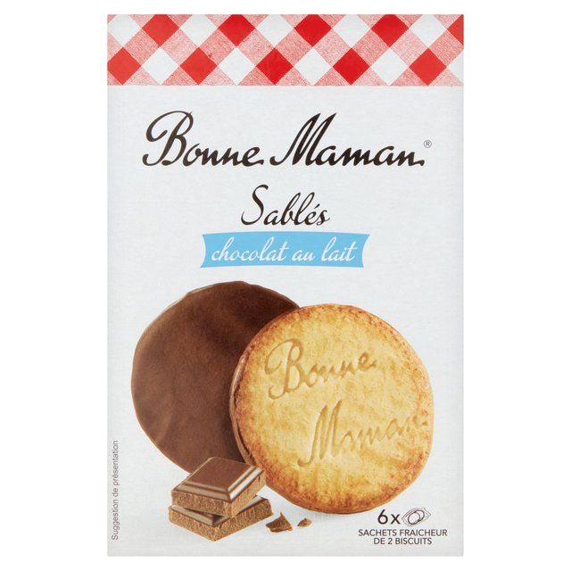 Bonne Maman Shortbreads biscuits coated with milk chocolate   160g - McGrocer