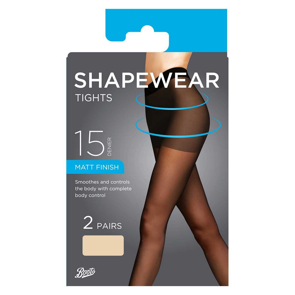 Boots 15D Matt Body Shaping Tights 2 pair pack Nude XL - McGrocer